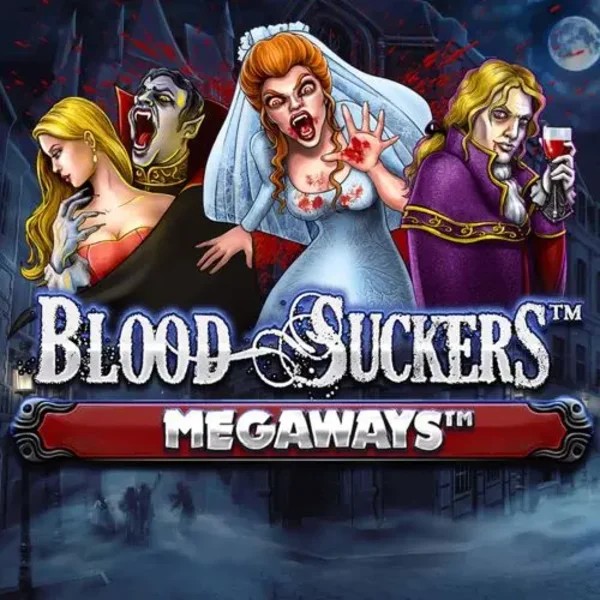 Slots logo of Blood Suckers Megaways from Red Tiger Gaming at Leon Casino