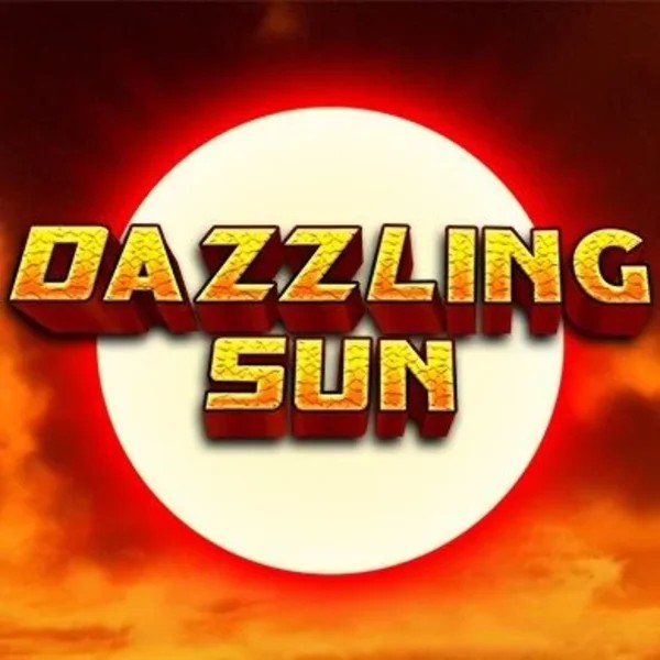 Dazzling Sun slot logo by Win Studios at Leon Casino