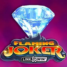 Flaming Joker Link and Win slot logo by Barstruck at Leon Casino
