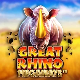 Great Rhino Megaways slot logo by Pragmatic Play at Leon Casino