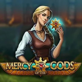 Mercy Of The Gods slot logo by NetEnt at Leon Casino