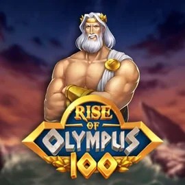 Rise of Olympus 100 slot logo by Play’n GO at Leon Casino