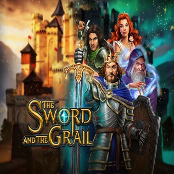 Official Slots logo: The Sword and the Grail by Play’n GO at Leon Casino
